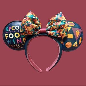 Disney Colorful Epcot Food & Wine Festival 2022 Mickey Ears